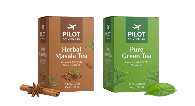 Herbal Masala Tea & Pure Green Tea Sachet Combo